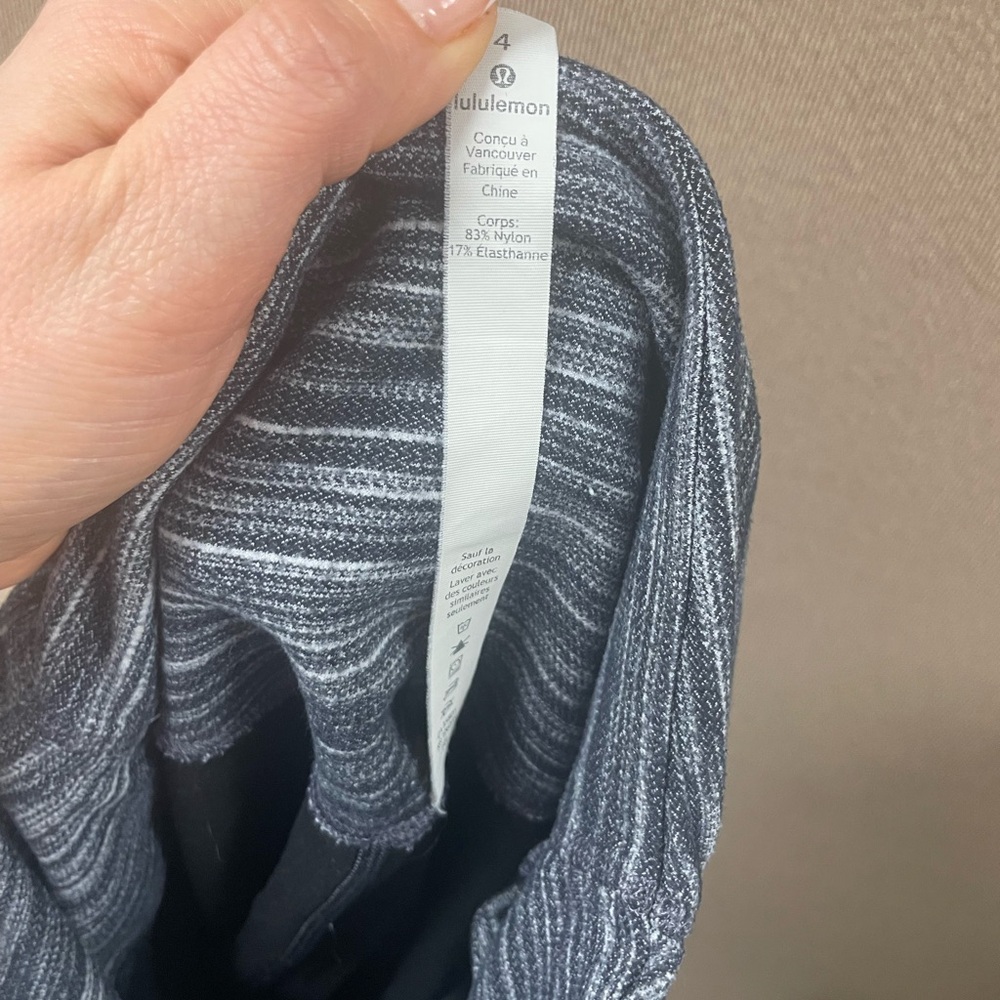 🖤Lululemon  Align Cropped Dark Grey High-Waisted Performance size 4 Looks new - Picture 7 of 11